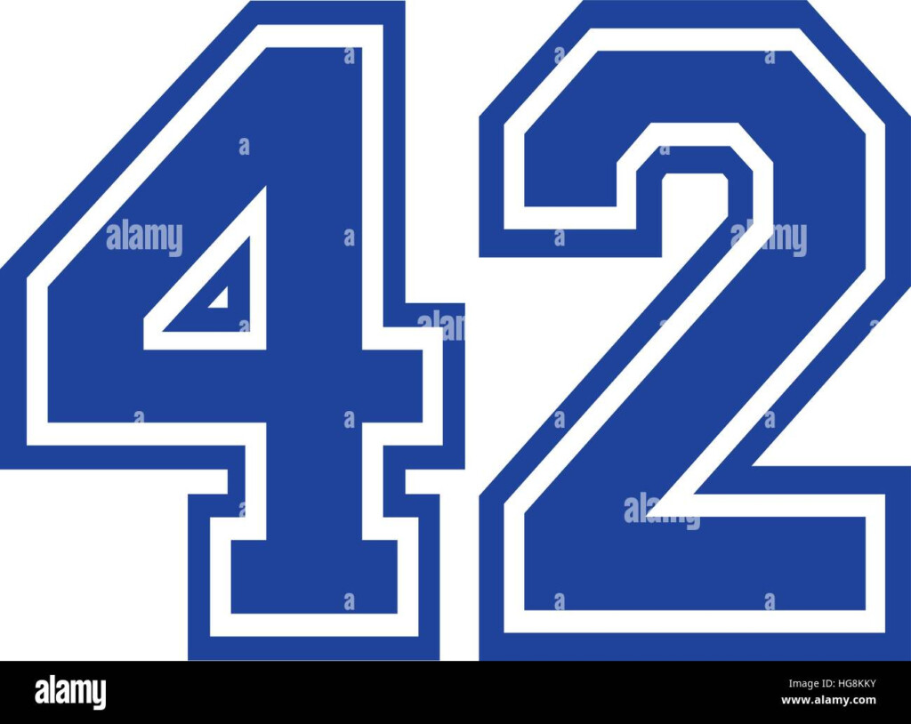 42 Number Stock Vector Images Alamy