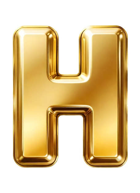 Alphabet Letter H Premium AI generated Image