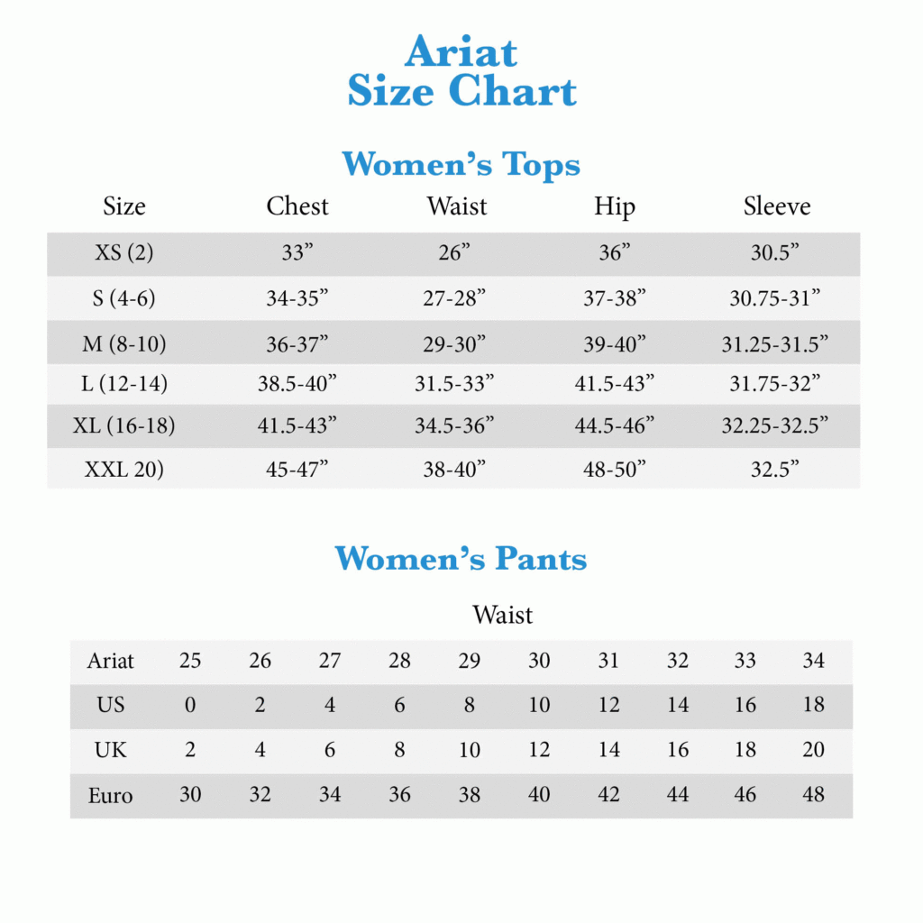 Ariat Jeans Style Chart Ariat Is A Performance Footwear And Clothing 