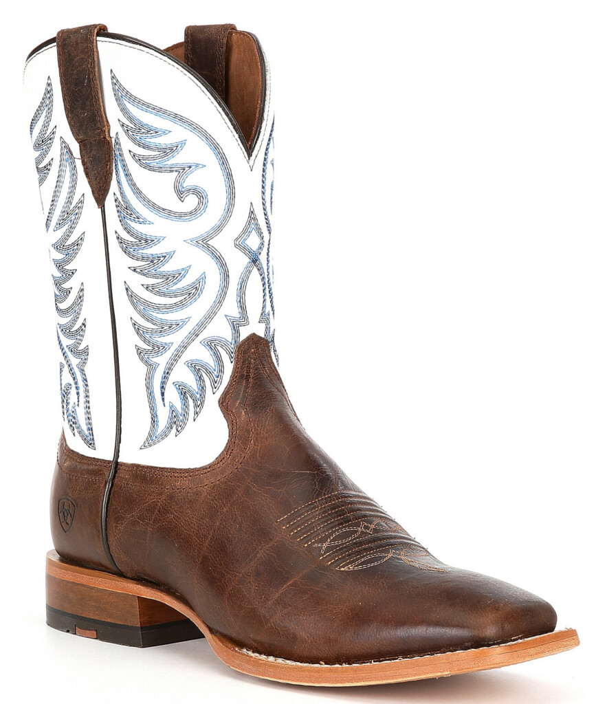 Ariat Men 39 s Wiley Leather Western Boots Dillard 39 s