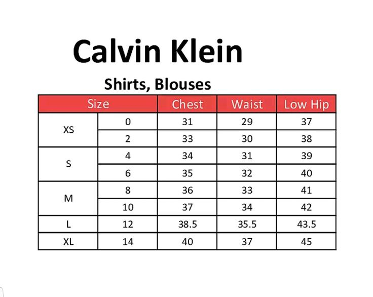 Calvin Klein Slim Fit Dress Shirt Size Chart Dresses Images 2022