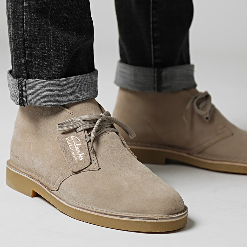 Clarks Originals Chaussures Desert Boots Evo Sand Suede 