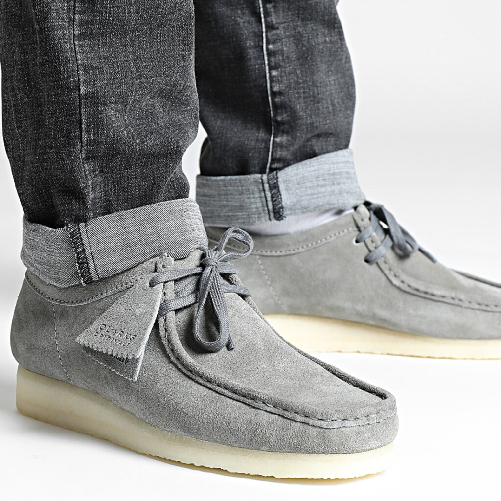 Clarks Originals Chaussures Wallabee Grey Suede 