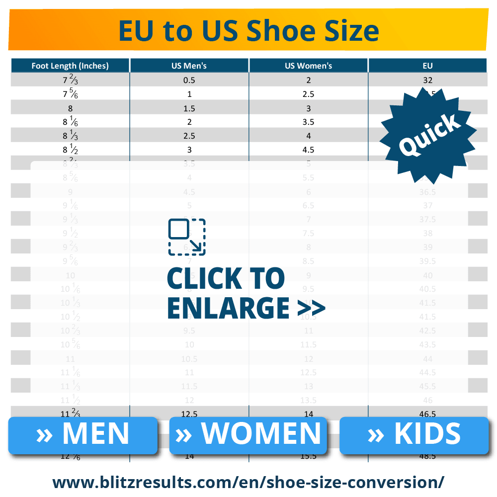European Size Chart For Women S Shoes Style Guru Fashion Glitz 