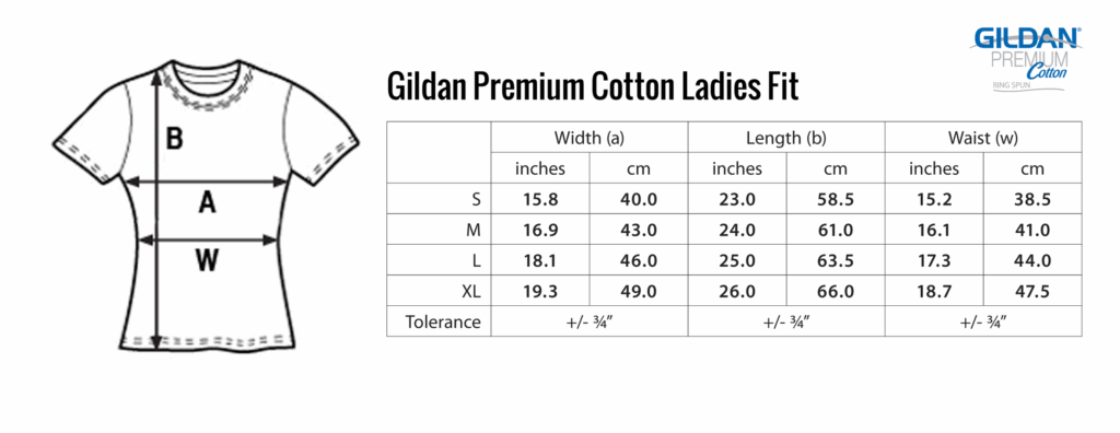 Gildan Women S T Shirt Size Chart Arts Arts