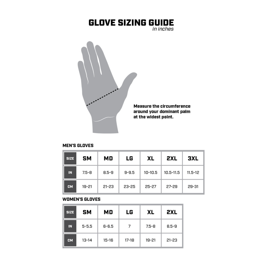 Glove Size Conversion Chart