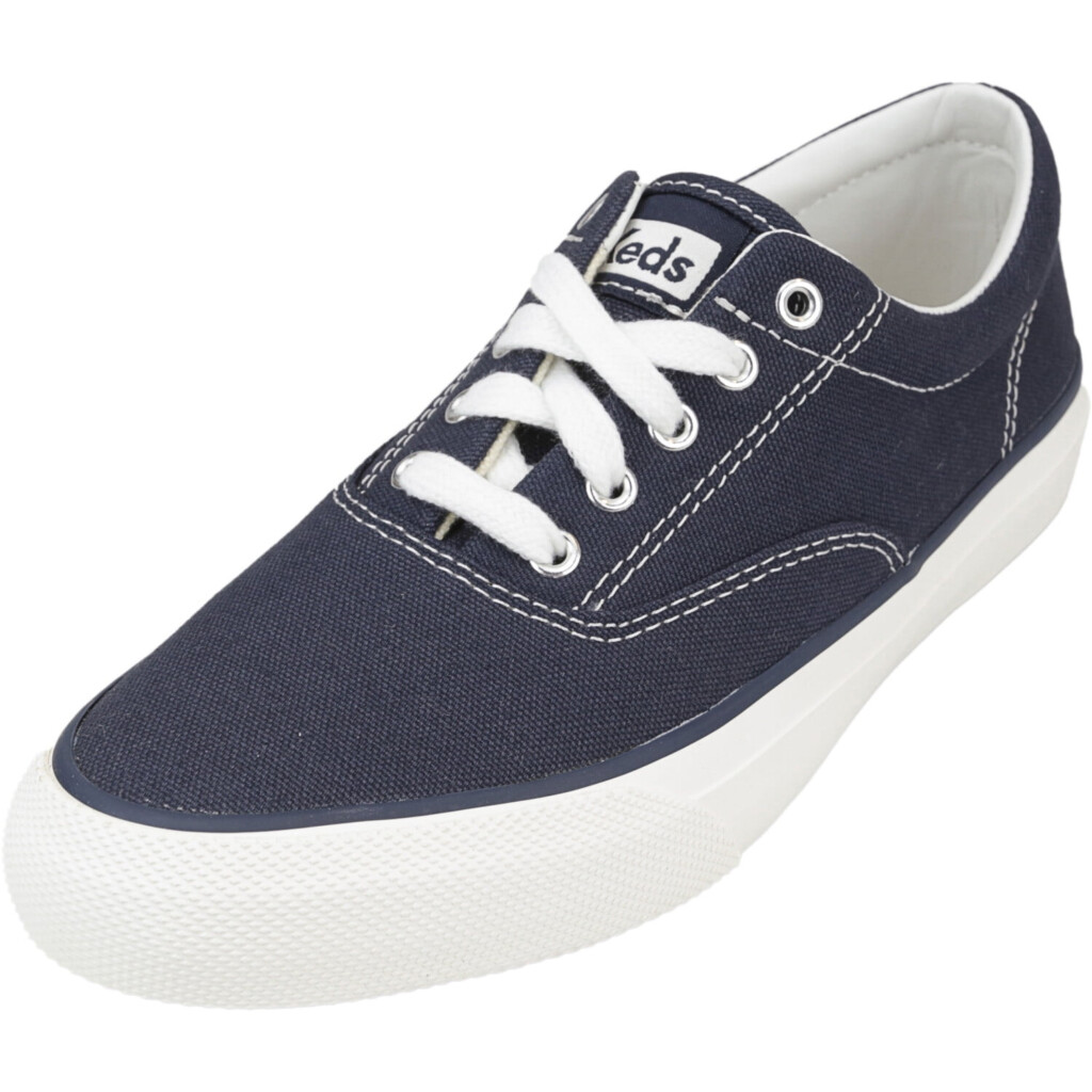 Keds Keds Women 39 s Anchor Solid Navy Ankle High Fabric Wedge Sneakers 