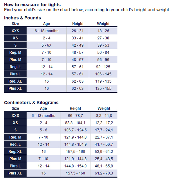 Lands End Size Chart For Men Women And Children Clothing