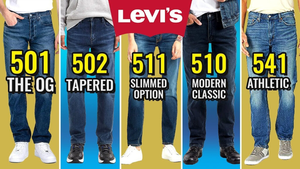 Levis Mens Jeans Size Chart