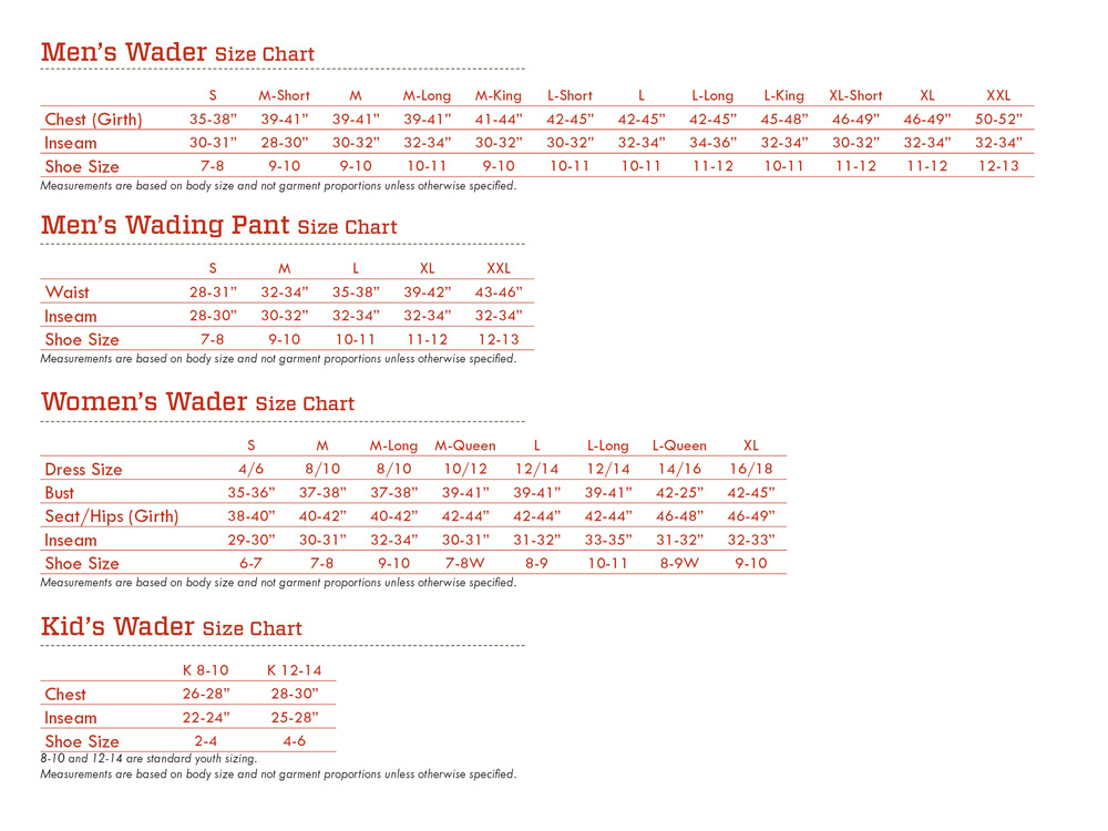 Ll Bean Size Chart Mens A Visual Reference Of Charts Chart Master