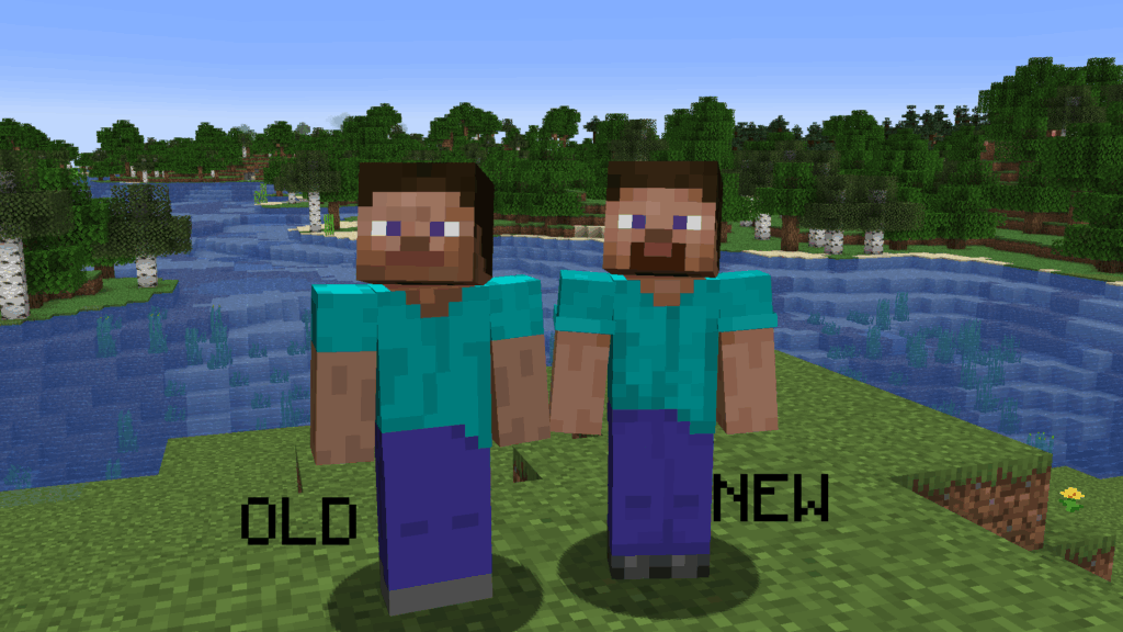 Minecraft Steve Regrows Beard After More Than A Decade Eurogamer
