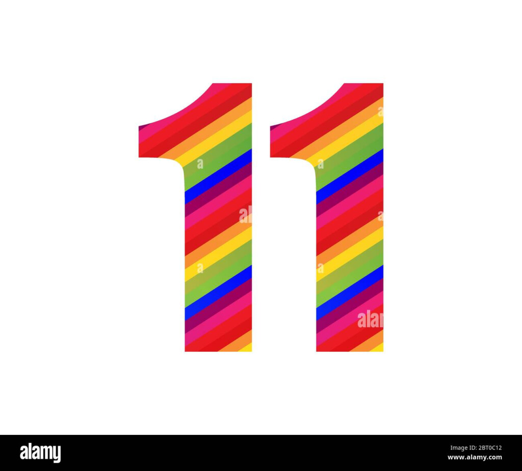 Numbers 11 Stock Vector Images Alamy
