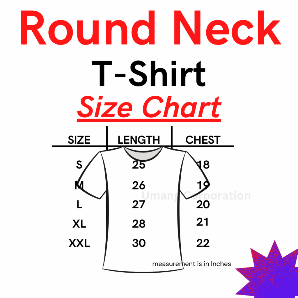 Pin On T shirt Size Chart India For Male