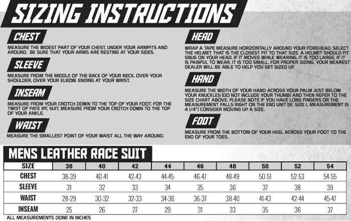 Sedici Leather Suit Size Chart Reviews Of Chart