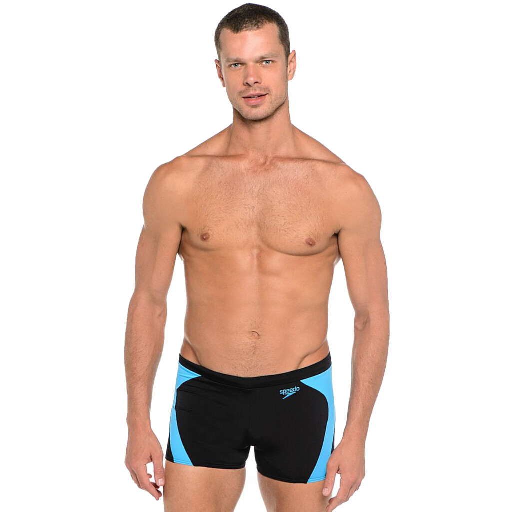 Speedo Men 39 s Monogram Graphic Aqua Short Jammer Swim Tight Swimming 