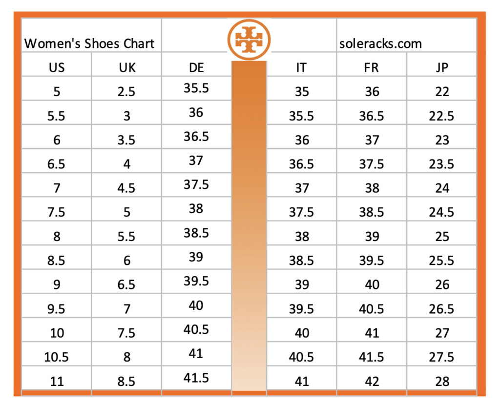 Tory Burch Shoes Size Chart Soleracks