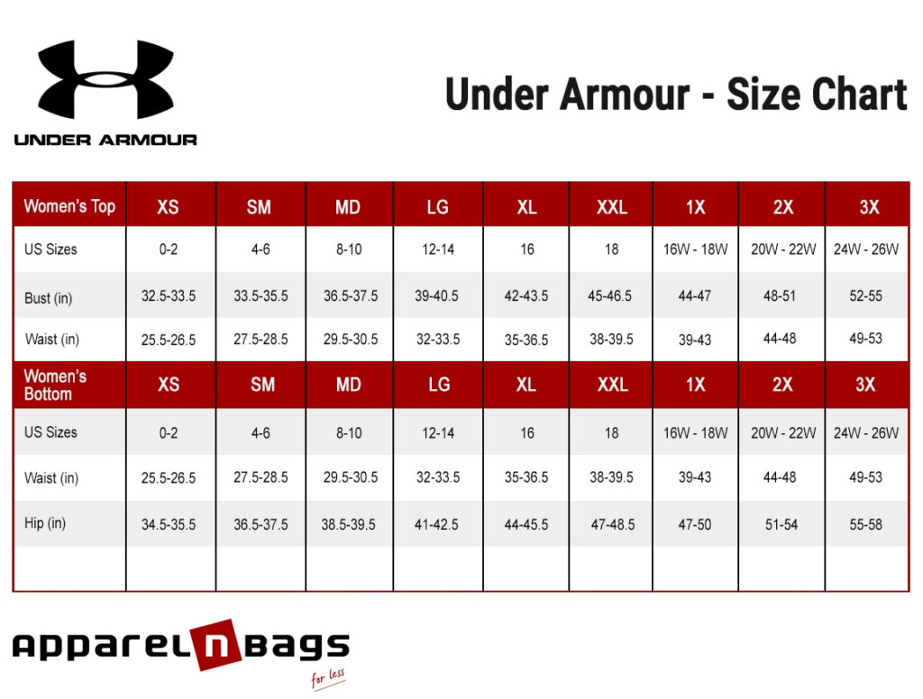 Under Armour Shorts Size Chart Men 39 s Tops