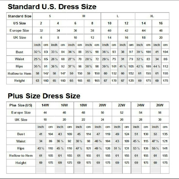 Us Standard Dress Size Chart 15 Moments To Remember From Us Standard 