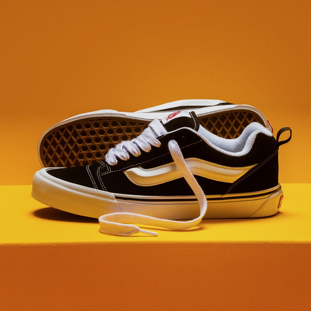 Vans Knu Skool Skate Shoe Black True White JourneysCanada